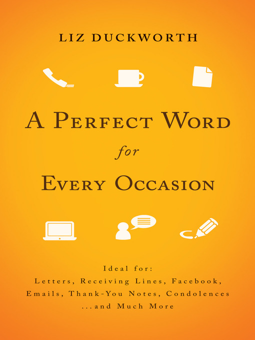Title details for A Perfect Word for Every Occasion by Liz Duckworth - Available